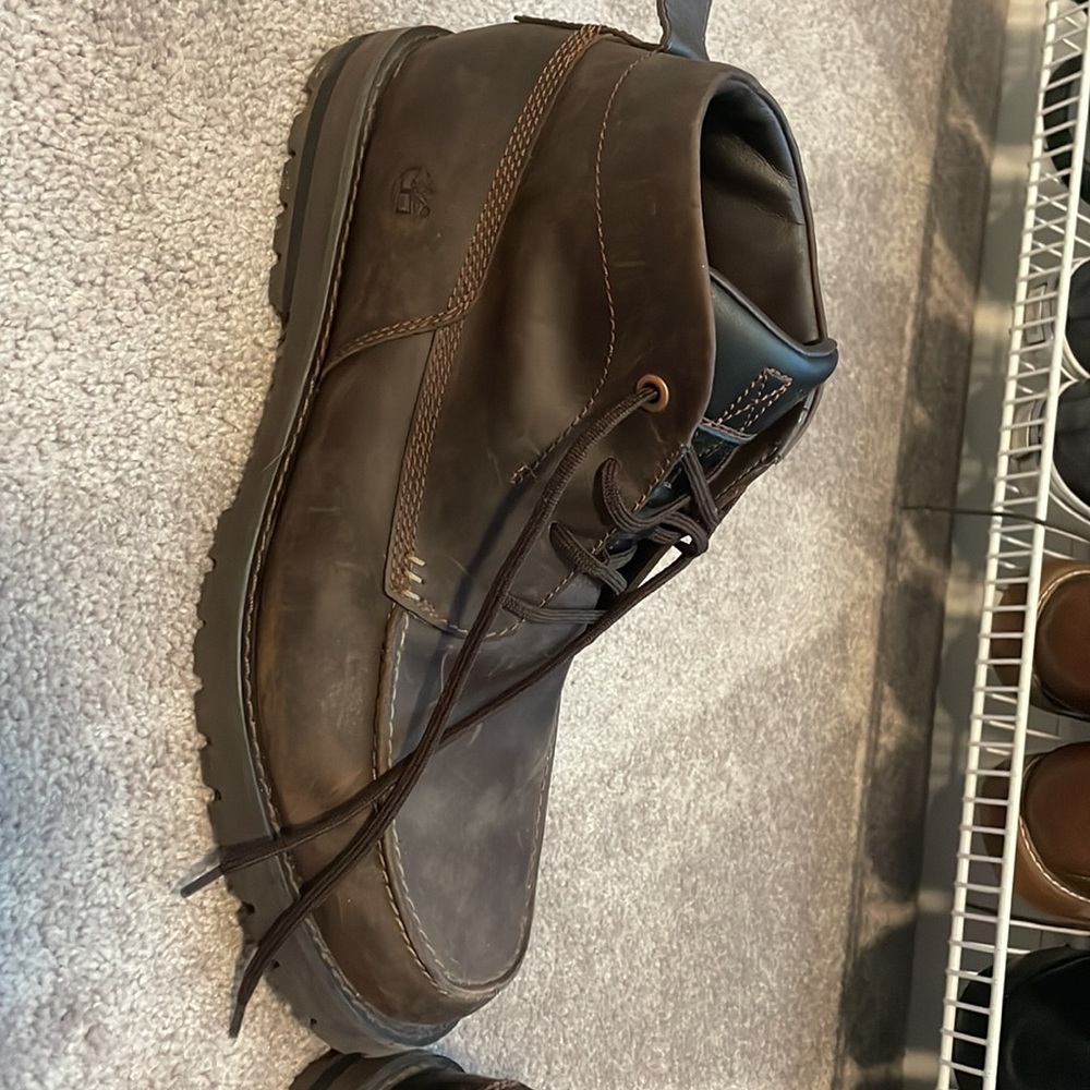 Dark Brown Timberland Boots size 14